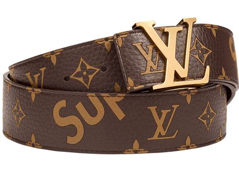 brown lv supreme belt|louis vuitton supreme sweatpants.